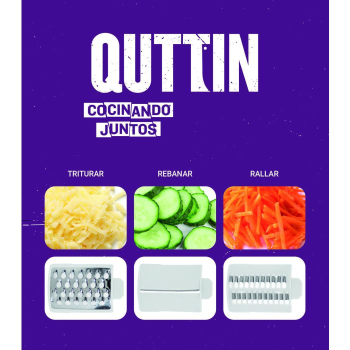 Multi Cortador de Vegetales Quttin (6 Unidades) 1 Multi Cortador de Vegetales Quttin (6 Unidades) 1