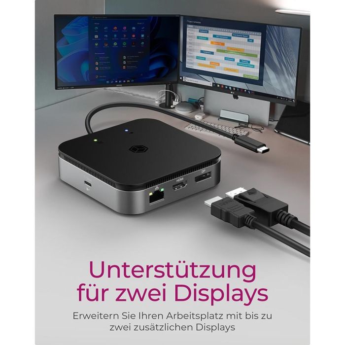 ICY BOX IB-DK408-C41 USB4/Thunderbolt 4 7-in-1 PD 60W DockingStation 1