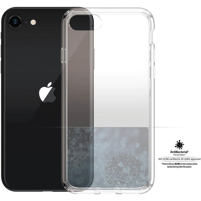 PanzerGlass HardCase para iPhone SE (2020/2022) / 7 / 8, Funda Transparente Antiamarilleamiento, Antigolpes y Antirayaduras