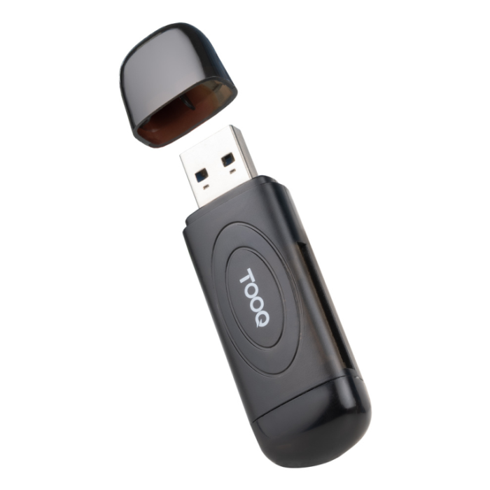 TOOQ Lector de Tarjetas TQR-3002B USB 3.2 Gen 1 (3.1 Gen 1) Type-A para SD y microSD Negro 5 Gbps TOOQ Lector de Tarjetas TQR-3002B USB 3.2 Gen 1 (3.1 Gen 1) Type-A para SD y microSD Negro 5 Gbps