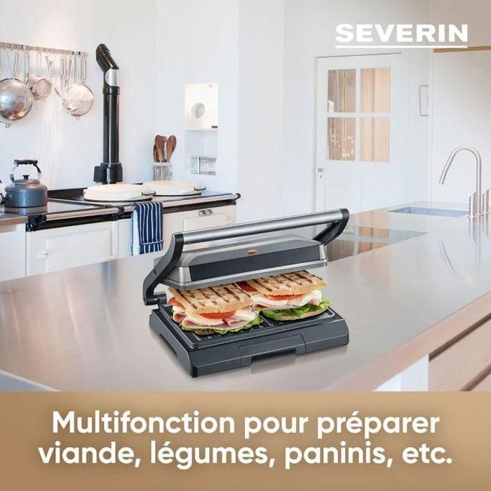 SEVERIN KG2394 Parrilla multifunción compacta: carne - paninis - verduras - placas antiadherentes 23x14-5 cm - recogegrasas 1 SEVERIN KG2394 Parrilla multifunción compacta: carne - paninis - verduras - placas antiadherentes 23x14-5 cm - recogegrasas 1