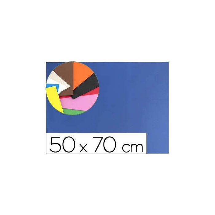 Goma Eva Liderpapel 50x70 cm 60 gr-M2 Espesor 1.5 mm Azul Oscuro 10 unidades