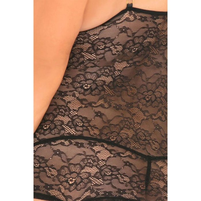 Conjunto de Lencería René Rofé Negro (3XL/4XL) 2 Conjunto de Lencería René Rofé Negro (3XL/4XL) 2