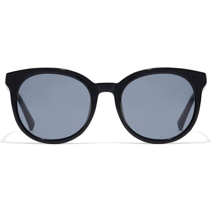 Hawkers RESORT Gafas de Sol Unisex Cat Eye Redondas Color Negro Protección UV400 - Lentes 52mm de Acetato Elegantes para Adultos 1