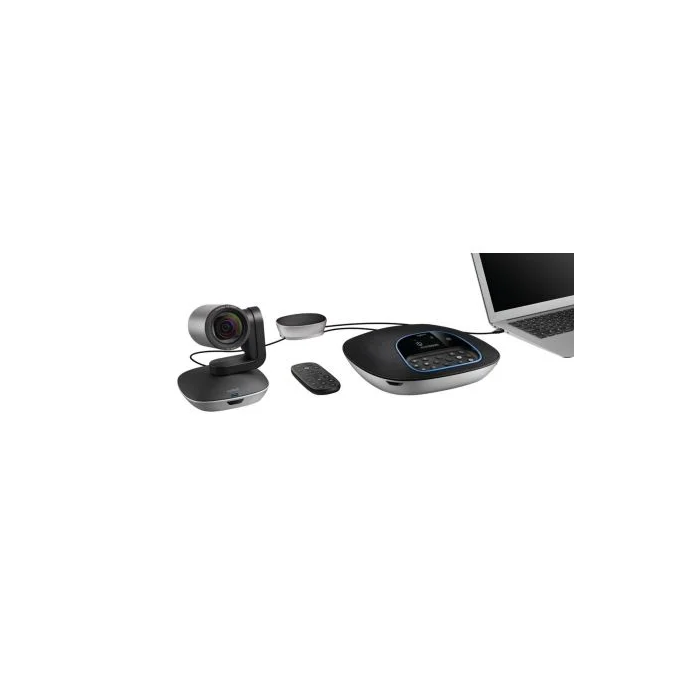 Logitech 960-001057 Sistema de Videoconferencia en Grupo Full HD, Zoom Digital 10x, Color Negro y Gris 2