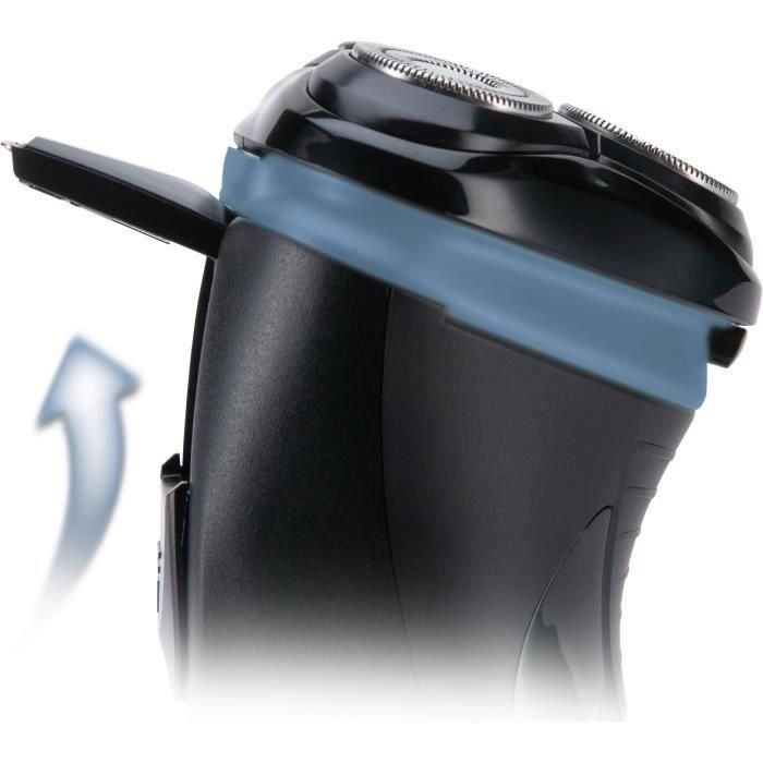 Afeitadora rotativa inalámbrica - REMINGTON - R1000 - 3 cuchillas Dual Track - Recortador retráctil - Autonomía 30 min - LED 2 Afeitadora rotativa inalámbrica - REMINGTON - R1000 - 3 cuchillas Dual Track - Recortador retráctil - Autonomía 30 min - LED 2
