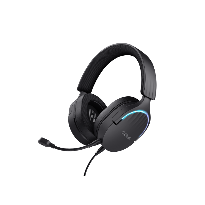 Trust Gaming GXT 490 Fayzo Auriculares Gaming USB 7.1 Envolvente, Micrófono Cancelación Ruido, RGB, Compatibles PC PS4 PS5 - Negros 1