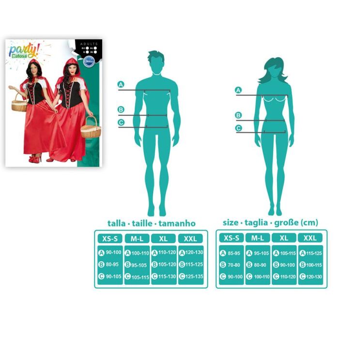 Disfraz Caperucita Mujer Adulto XS-S 1 Disfraz Caperucita Mujer Adulto XS-S 1