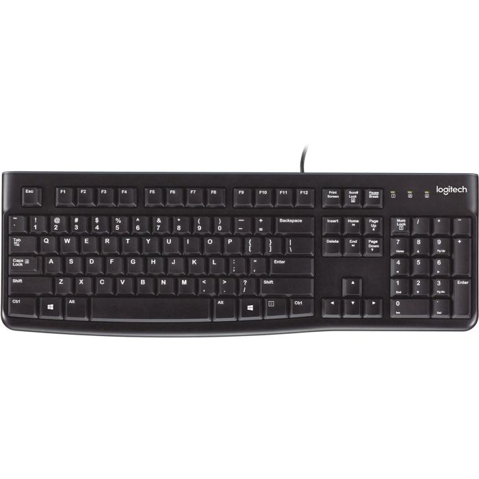 Logitech K120 Teclado para Negocio USB, Resistente a Derrames, Teclas Silenciosas de Perfil Bajo, Teclado Numérico Plug & Play 0 Logitech K120 Teclado para Negocio USB, Resistente a Derrames, Teclas Silenciosas de Perfil Bajo, Teclado Numérico Plug & Play 0