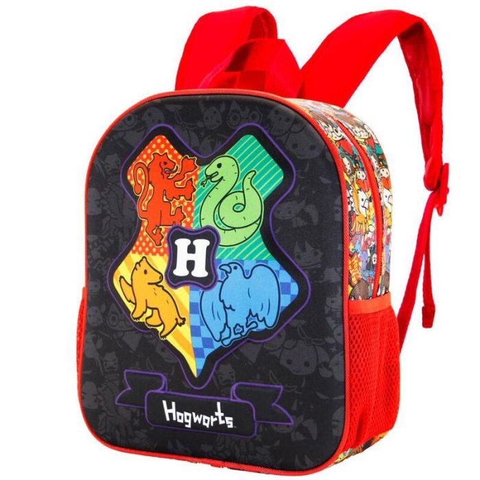 Mochila 3D Pequeña Dark Shield Harry Potter Negro 1