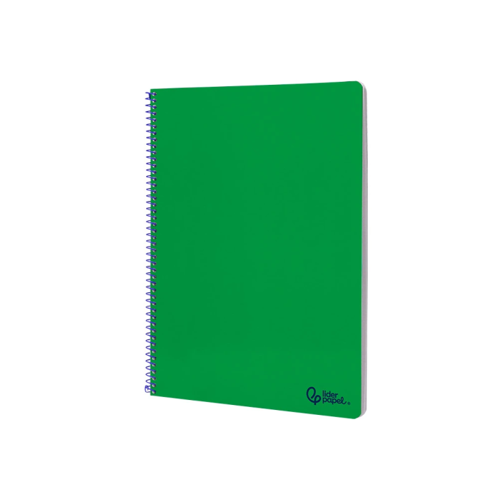 Liderpapel Cuaderno Espiral A4 Smart Tapa Blanda 80 Hojas 75gr Cuadro 4mm con Margen Color Verde 3