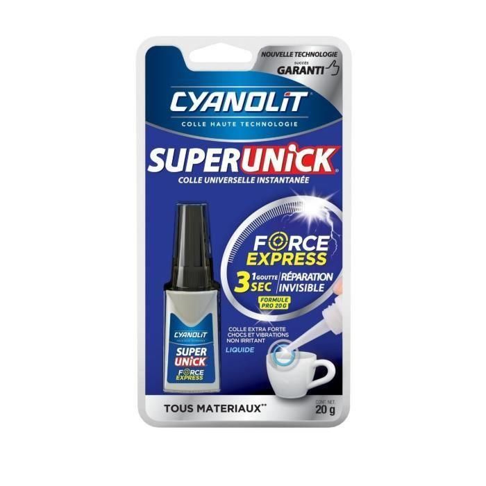 Cyanolit CYA3279580010526 Super Unick Instant Pro Pegamento de Reparación 20g Alta Resistencia Fijación Rápida