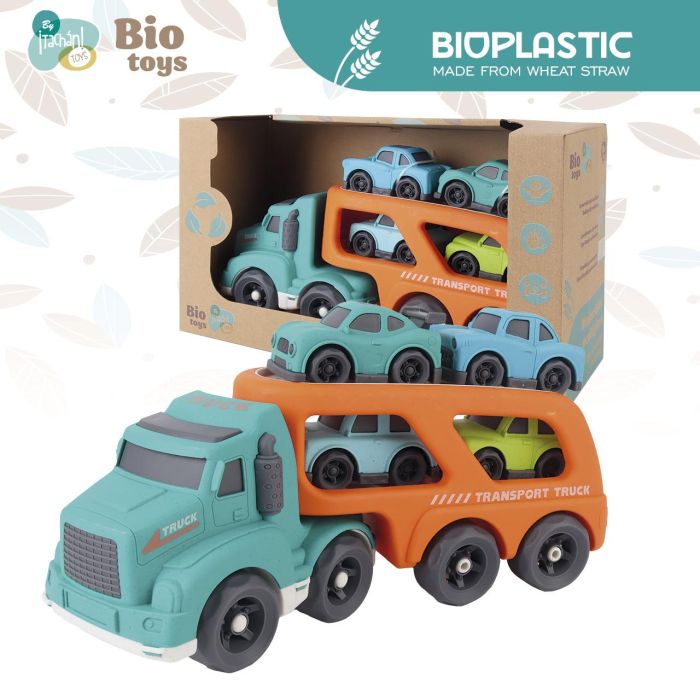 Camion Porta Coches + 5 Coches Eco Bio T01045 4 Camion Porta Coches + 5 Coches Eco Bio T01045 4