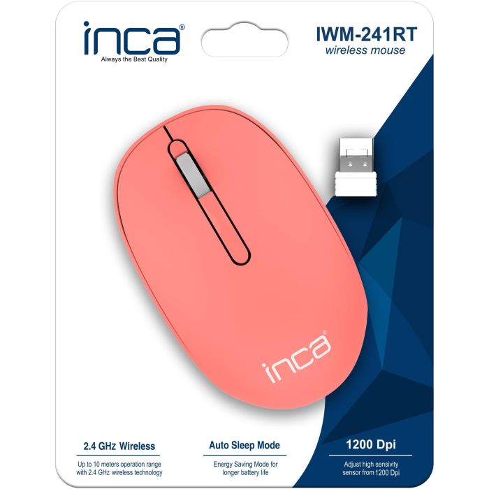 INCA Maus IWM-241RT 1200 DPI,CANDY DESIGN 3D-Rosa, 2,4GHz 5 INCA Maus IWM-241RT 1200 DPI,CANDY DESIGN 3D-Rosa, 2,4GHz 5