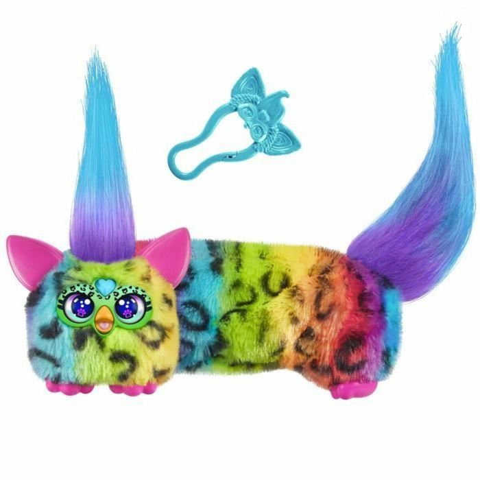 Hasbro HASG17835X0 Furby DJ Furblets Rain-Bow-Kat, minipeluche electrónico, 45 sonidos y música, juguete infantil a partir de 6 años