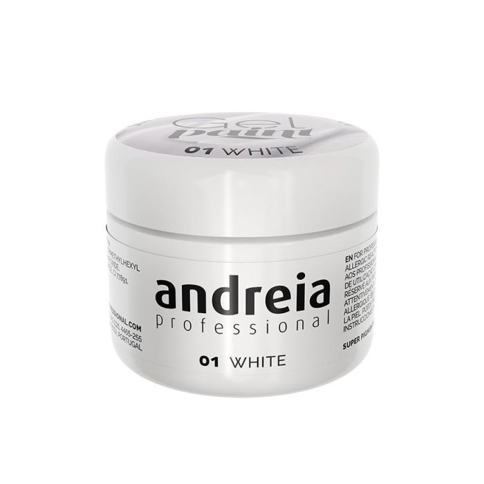 Esmalte de uñas en gel Andreia Gel Paint 4 ml Blanco Nº 01