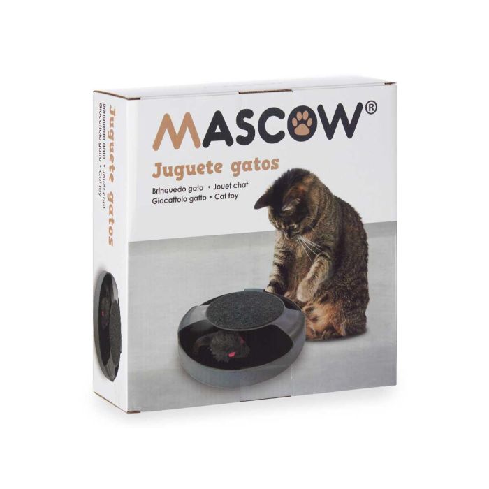 Rueda de ejercicio horizontal para gato Mascow 25x6.5x25 cm gris (12 Unidades) 2 Rueda de ejercicio horizontal para gato Mascow 25x6.5x25 cm gris (12 Unidades) 2