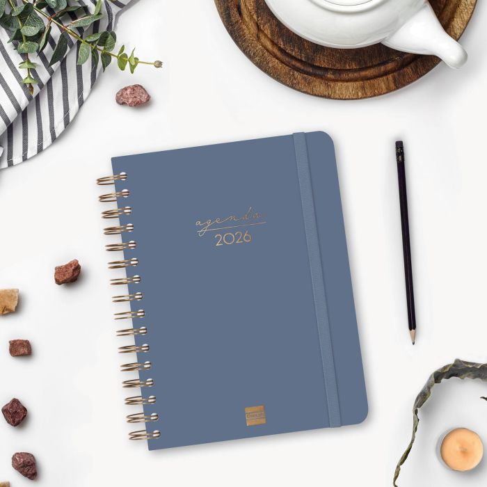 Agenda 2026 Trendy Alma E10 155X212Mm Dia Pagina Azul Finocam 762040426 3