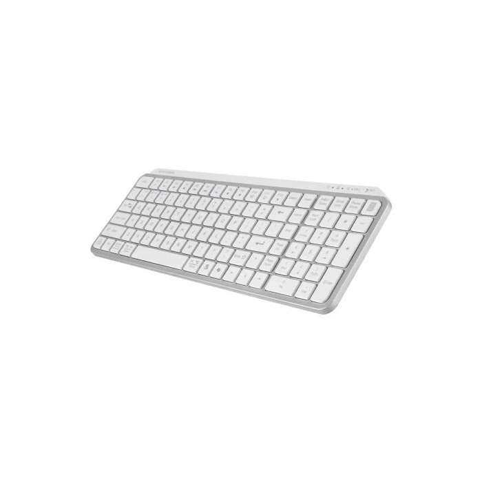 Mars Gaming Teclado Compacto Inalámbrico Bluetooth MK-SILENKEYS/ Blanco, Switches Tijera Ultra Silenciosos, Triple Conectividad, Batería Larga Duración 2