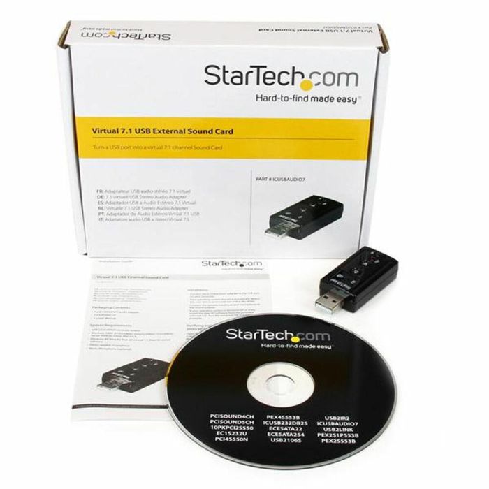 Tarjeta de Sonido Externa Startech ICUSBAUDIO7 1