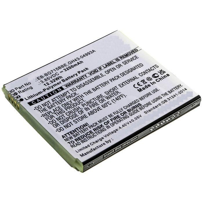 CoreParts Battery for Samsung 12.32Wh Li-Pol 3.85V 3200mAh, for Samsung Galaxy Xcover Pro, SM-G715, SM-G715U, SM-G715FN/DS CoreParts Battery for Samsung 12.32Wh Li-Pol 3.85V 3200mAh, for Samsung Galaxy Xcover Pro, SM-G715, SM-G715U, SM-G715FN/DS