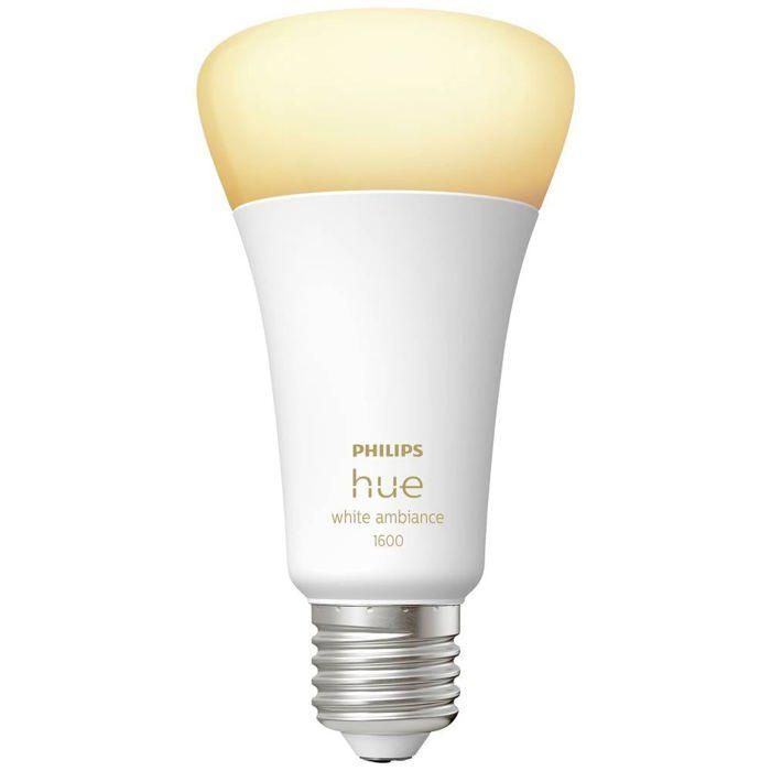 Philips Hue White Ambiance, Bulbo LED conectado E27, equivalente 100W, 1600 Lumen, Bluetooth Compatible 2 Philips Hue White Ambiance, Bulbo LED conectado E27, equivalente 100W, 1600 Lumen, Bluetooth Compatible 2