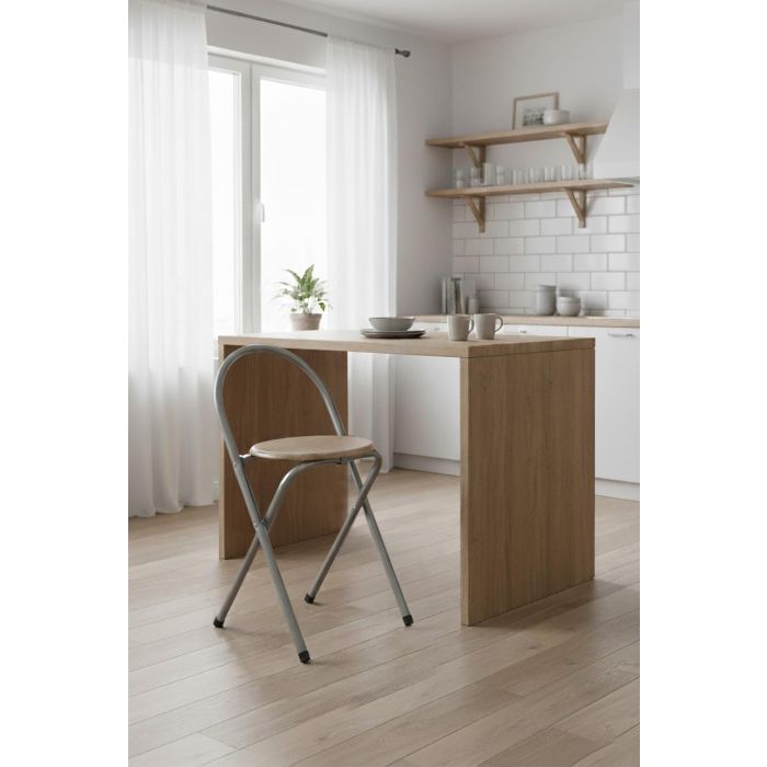 Inde Taburete con Respaldo Madera-Metal 36x41x67 cm 13,21 kg (6 Unidades) 1