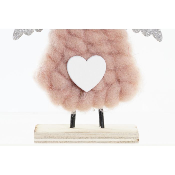DKD Home Decor Figura Navidad Alpina Ángel Surtida, Madera y Poliéster, 10x10x19 cm, Pack 12 Unidades 2
