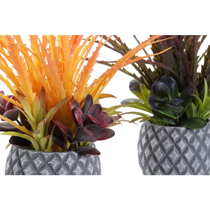 DKD Home Decor Planta Rosa Naranja 28 x 29 x 31 cm (4 Unidades) 1 DKD Home Decor Planta Rosa Naranja 28 x 29 x 31 cm (4 Unidades) 1