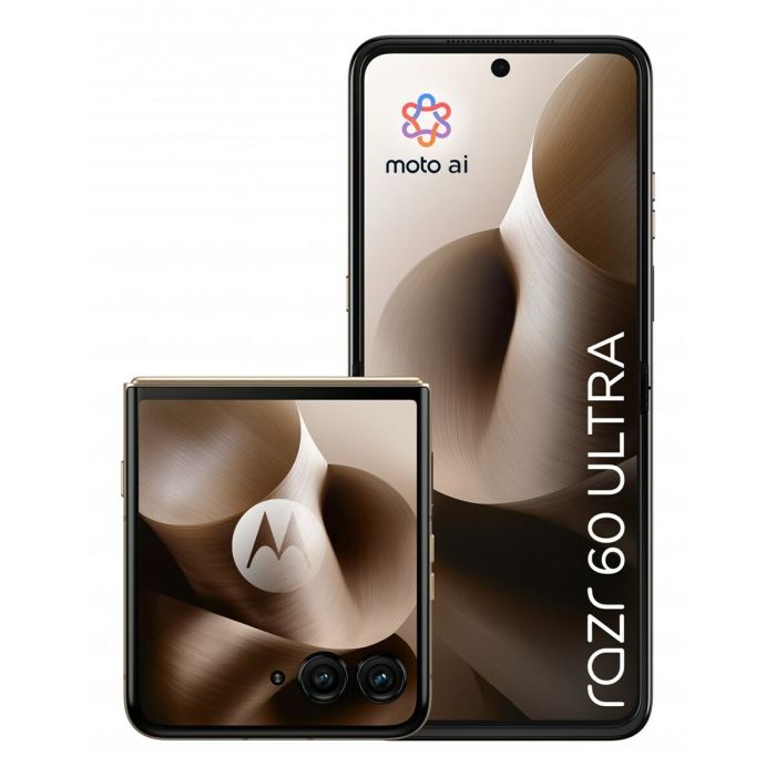 Motorola razr 60 ultra 5G Smartphone Android 15, 17.7 cm (6.96") P-OLED 165Hz, Snapdragon 8 Elite, 16 GB RAM, 512 GB, Doble cámara 50 MP, 4700 mAh, Color Madera