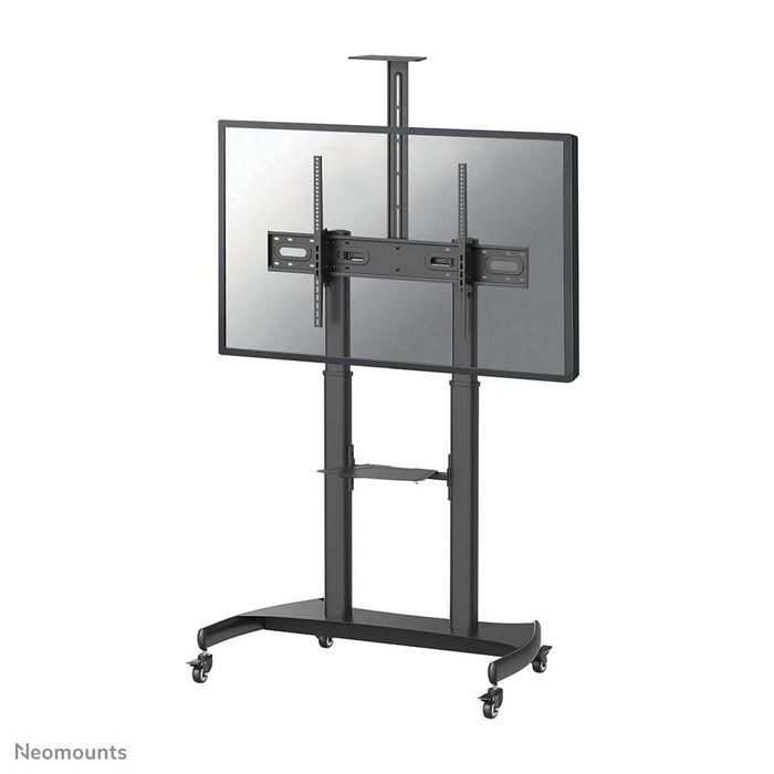Neomounts Mobile Monitor/Tv Floor Stand For 60-100" Screen, Height Adjustable - Black Neomounts Mobile Monitor/Tv Floor Stand For 60-100" Screen, Height Adjustable - Black