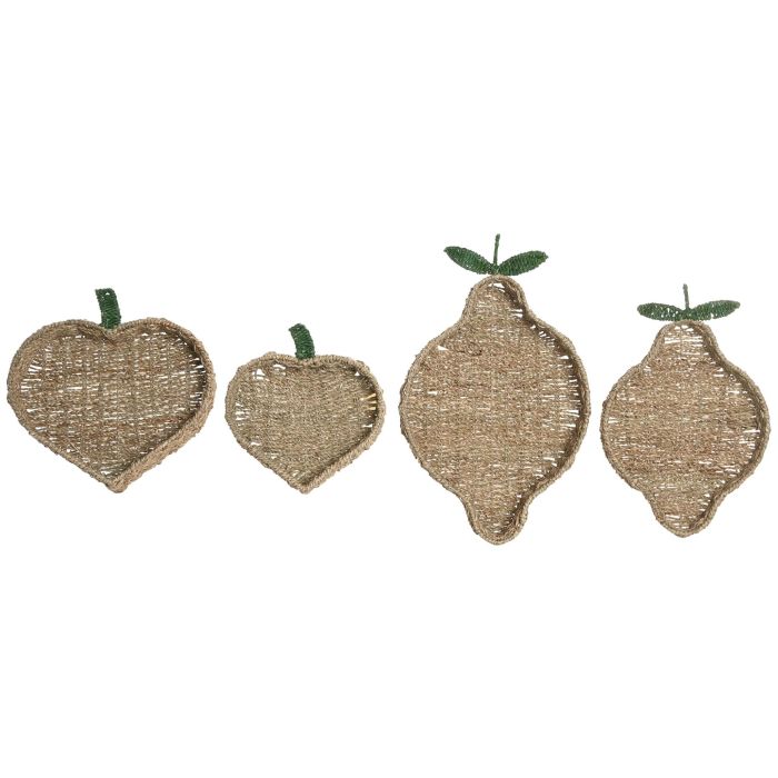 Centro Mesa Tropical DKD Home Decor Natural Verde 32 x 8 x 33 cm Set de 2 (2 Unidades) 3 Centro Mesa Tropical DKD Home Decor Natural Verde 32 x 8 x 33 cm Set de 2 (2 Unidades) 3