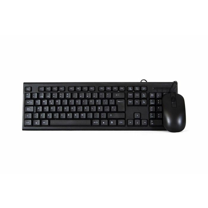 Teclado y Ratón CoolBox Negro Qwerty Español 2 Teclado y Ratón CoolBox Negro Qwerty Español 2