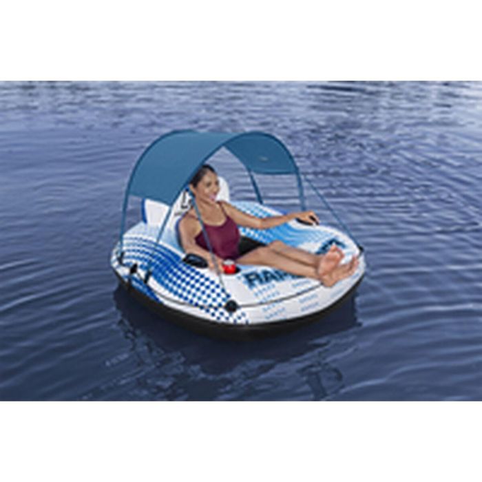 Bestway Rueda Hinchable con Asas Rapid Rider con Parasol D137 cm Playa y Piscina 43725 10