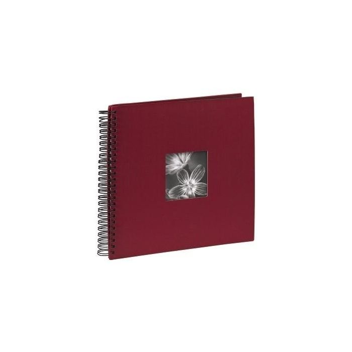 Hama 090144 Álbum de fotos Fine Art Spiral bordeaux 36x32 cm, 50 páginas negras