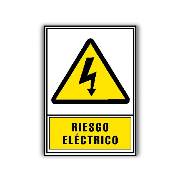 Archivo 2000 Señal "Riesgo Eléctrico" 210x297 Pvc Amarillo 1