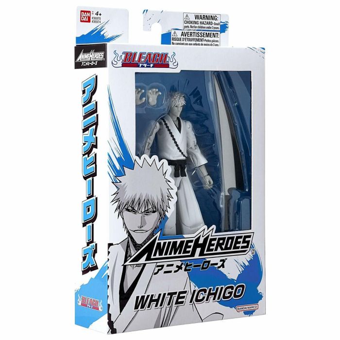 Figura Anime Heroes - Bandai - Bleach - Kurosaki Ichigo blanco - 17 cm 6