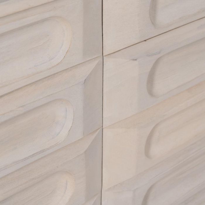 Aparador Blanco Rozado Madera de Mango 152 X 41 X 92 cm