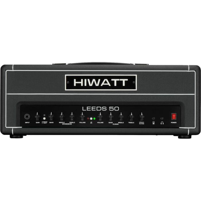 Hiwatt Cabezal Amplificador de Guitarra 50W Transistores con Reverberación, 2 Canales y Bucle de Efectos