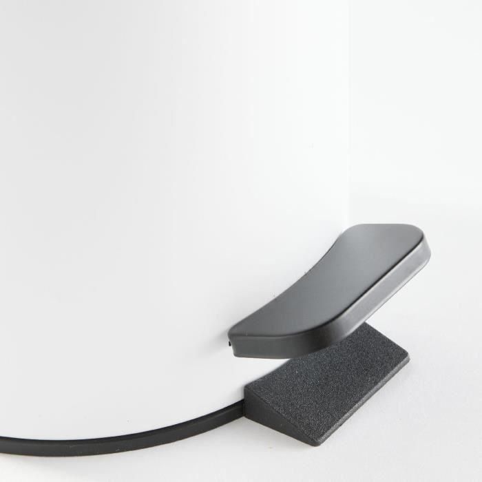 Today TOD3574641271220 Papelera de baño UTILITY de 3 Litros, Polipropileno Blanco suave, 17 cm Diámetro x 25 cm Alto 1