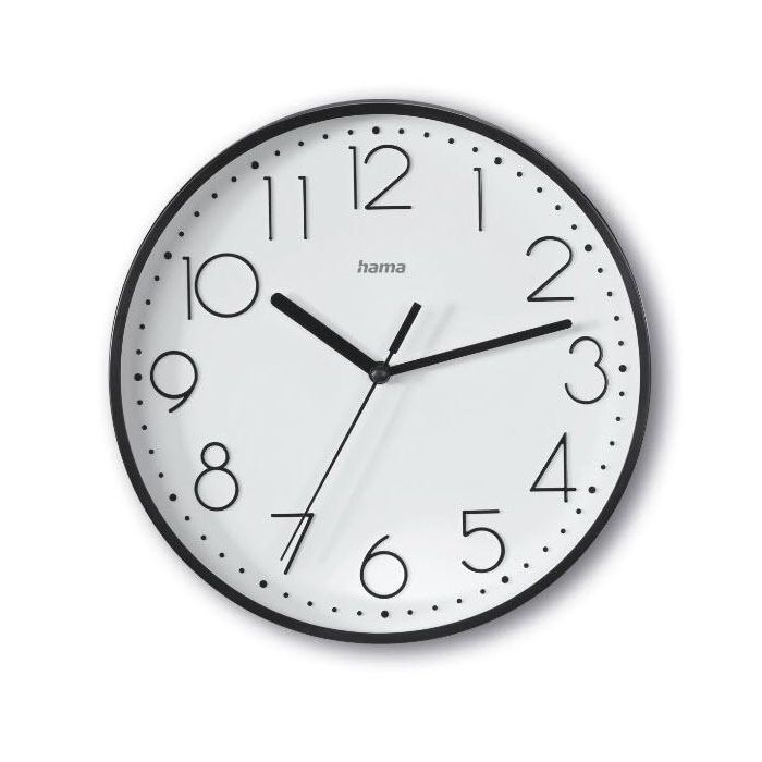 HAMA Reloj de Pared Salina, Negro