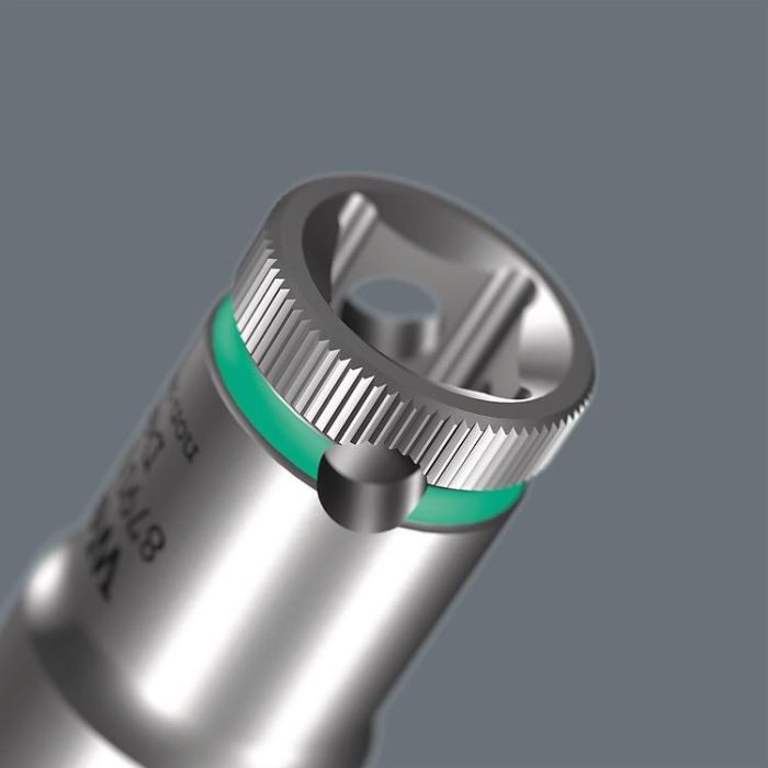 Wera 05004565001 Juego de Enchufes Belt C Deep 1, 1/2", Métrico 10, 13, 15, 16, 17, 19 mm, 6 Piezas con Estuche 2