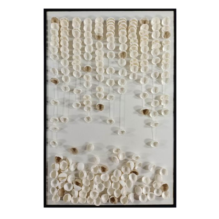 DKD Home Decor Cuadro Scandi Moderno Blanco 80 x 120 cm Papel Mache/PS (2 Unidades)