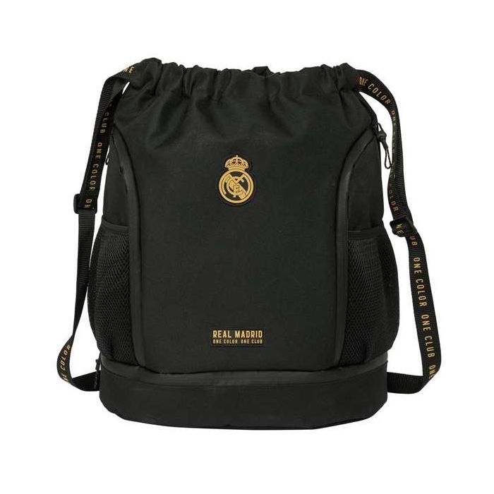 Mochila Saco Infantil Real Madrid C.F. Negro 35 x 40 x 1 cm