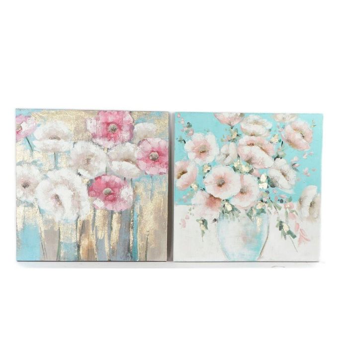 Cuadro DKD Home Decor 99,5 x 3,5 x 99,5 cm Florero Shabby Chic (2 Unidades) Cuadro DKD Home Decor 99,5 x 3,5 x 99,5 cm Florero Shabby Chic (2 Unidades)
