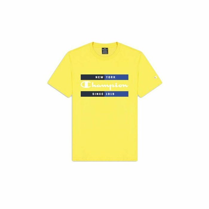 Camiseta de Manga Corta Hombre Champion Crewneck Amarillo M 0 Camiseta de Manga Corta Hombre Champion Crewneck Amarillo M 0