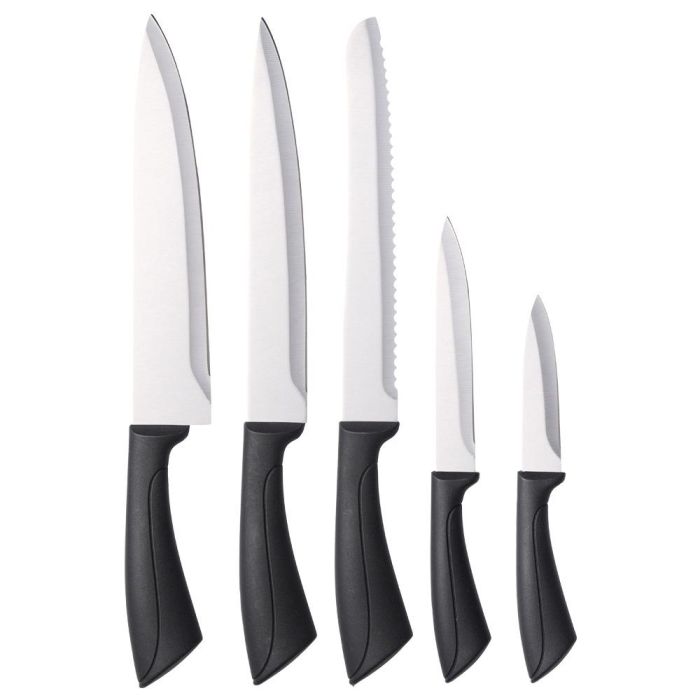 Day Juego De 5 Cuchillos Chef, Pan, Cocina, Vegetales Y Hierbas con Hoja De Acero Inoxidable Y Mango De Plástico 4