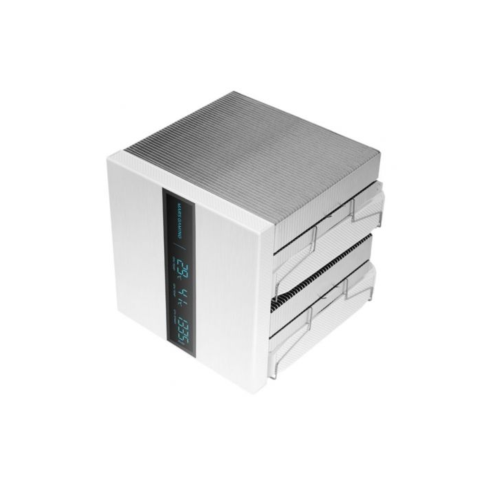 Mars Gaming MCPU-LCDPRO Disipador CPU con Pantalla LCD, 8 Heatpipes, 380W TDP, Dual-Tower, 2 Ventiladores PWM 120mm, Blanco, Compatible con Intel LGA 1851/1700 y AMD AM5/AM4 3