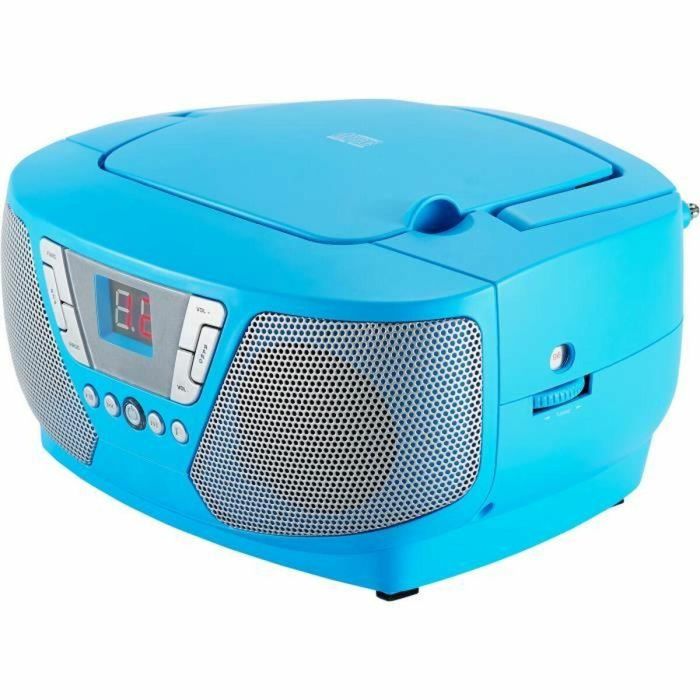 Reproductor de Radio CD Portátil - BIGBEN INTERACTIVE - CD60BLSTICK - Azul + Pegatinas 2