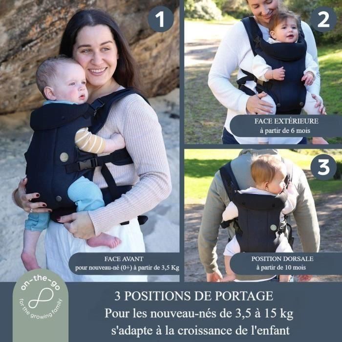 Dreambaby DRE9312742422059 Portabebés Journey Regulable 3-en-1 Cómodo Versátil Recién Nacido hasta 15 kg Negro 1 Dreambaby DRE9312742422059 Portabebés Journey Regulable 3-en-1 Cómodo Versátil Recién Nacido hasta 15 kg Negro 1